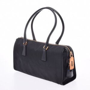 Prada Leather Nylon Black Handbag
